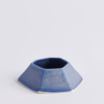 Azul Geo Plant Dish - Lauren HB Studio Pottery