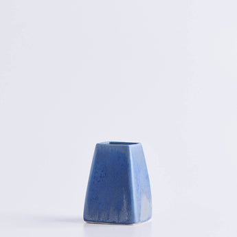 Extra Small Azul Square Vase - Lauren HB Studio Pottery