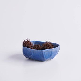 Large Azul Bevel Bowl - Lauren HB Studio Pottery