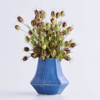 Large Azul Lantern Vase - Lauren HB Studio Pottery