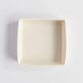 Large Frost White Square Tray - Lauren HB Studio Pottery