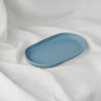 Large Glacier Oval Tray - Lauren HB Studio Pottery