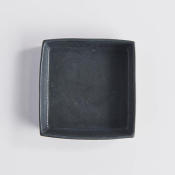 Large Jet Black Square Tray - Lauren HB Studio Pottery