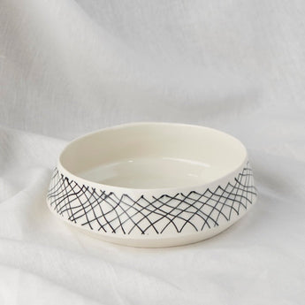 Large Net Stria Bowl - Lauren HB Studio Pottery