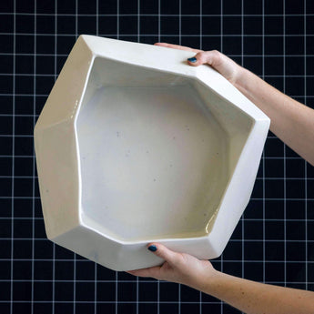 Large Stone Serving Bowl - Lauren HB Studio Pottery