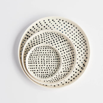 Large Stria Dot Tray - Lauren HB Studio Pottery