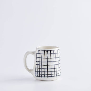 Large Stria Grid Mug - Lauren HB Studio Pottery