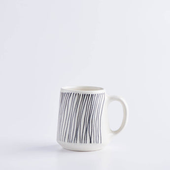 Large Stria Line Mug - Lauren HB Studio Pottery