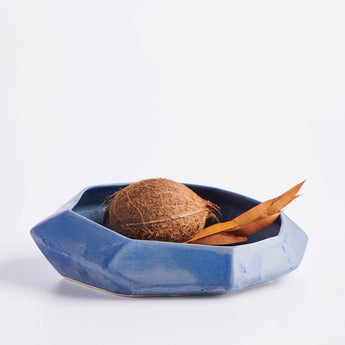 Medium Azul Stone Serving Bowl - Lauren HB Studio Pottery