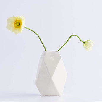 Medium Frost White Formation Vase - Lauren HB Studio Pottery