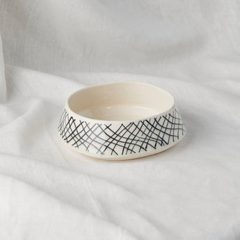 Medium Net Stria Bowl - Lauren HB Studio Pottery