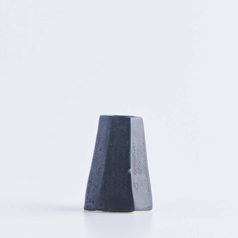 Small Jet Black Inverted Vase - Lauren HB Studio Pottery