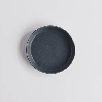 Small Jet Black Trega Plate - Lauren HB Studio Pottery