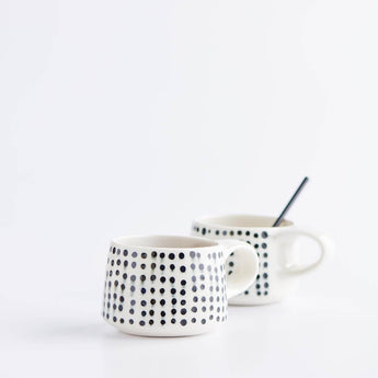 Small Stria Dot Mug - Lauren HB Studio - Lauren HB Studio Pottery